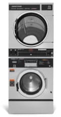 On premise stack washer dryer