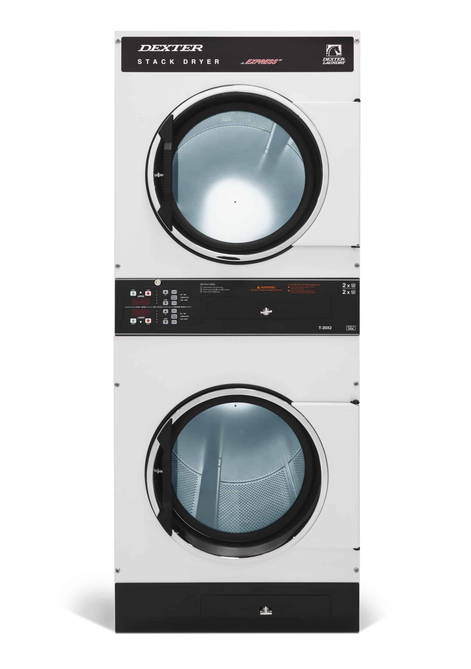 Dexter Stacked T-20 Dryer 1 T20x2 6 cycle stainless front qn mlxrfdgvlzeex1z03tlvap7jycuh24k2zf ytppw 1 scaled